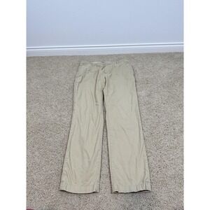 Vince Pants Mens 30 Beige 100% Cotton Chino Straight Leg Casual Flat Front